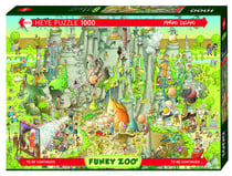 Puzzle 1000 pièces - Funky Zoo Jurassic Habitat Marino Degano
