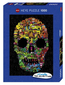 Puzzle 1000 pièces - Doodle Skull