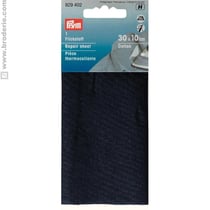 Pièce thermocollante coton bleu marine