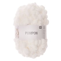 Pelote pompons Rico Design - Crème