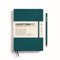 Carnet Leuchtturm1917 - Pacific Green - A5 14,5 x 21 cm - 251 pages numérotées lignées