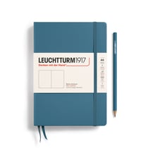 Carnet Leuchtturm1917 - Bleu Stone – A5 14,5 x 21 cm – Classic - 251 pages lignées