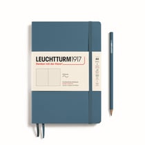 Carnet Leuchtturm1917 - Stone Blue - A5 14,5 x 21 cm - 123 pages numérotées pointillées