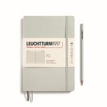 Carnet Leuchtturm1917 - Light Grey - A5 14,5 x 21 cm - 123 pages numérotées lignées