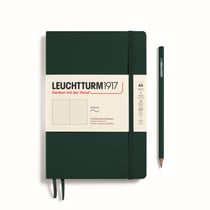 Carnet Leuchtturm1917 - Forest Green - A5 14,5 x 21 cm - 123 pages numérotées pointillées