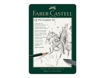 Boîte en métal 12 pièces - Faber-Castell - Set Pitt Graphite