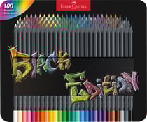 Boîte de 100 crayons de couleur - Faber Castell - Black Edition