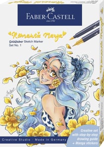 Set de Sketch Marker Goldfaber : Manga Romantic n°1 - Faber Castell