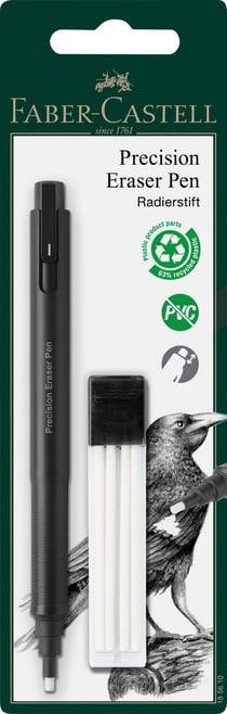 Stylo-gomme de précision et recharges Faber Castell