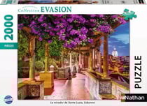 Nathan puzzle 2000 pièces - Le mirador de Santa Luzia, Lisbonne