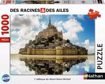 Nathan puzzle 1000 pièces - L'abbaye du Mont-Saint-Michel / Des racines et des ailes