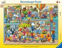 Puzzle cadre 30-48 pièces - Le magasin de jouets des animaux - Ravensburger
