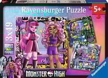 Puzzles 3x49 pièces - Amies pour toujours ! / Monster High