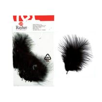 Plume deco x 10 noir