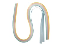 100 bandes de papier pastel - quilling - 50x0,9 cm