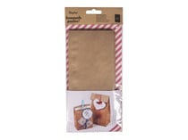 Rayher - sac artisanal - brun - papier (pack de 6)
