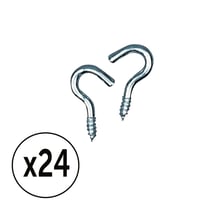 24 crochets vis zinc - 15mm