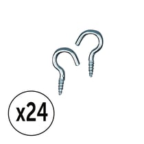 24 crochets vis zinc - 20mm