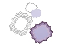 Lot de 5 matrices de découpe Framelits Sizzix - Etiquette 