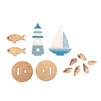 Lot de 2 mini scènes à monter Rayher - Maritime