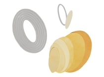 Lot de 7 matrices de découpe Framelits Sizzix - Forme ovale