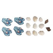 Lot de 15 accessoires de décoration Rayher - Beachtime 