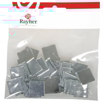 Lot de 50 carrés de mosaïque miroir autocollants Rayher - 2 x 2 cm