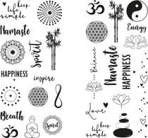 Feuilles de transfert pour bougies - 2 feuilles - Noir