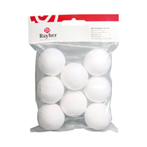 8 boules de ouate blanche diamètre 4cm 