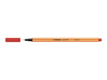 1 stylo-feutre pointe fine STABILO point 88 rouge - BuroStock Guyane