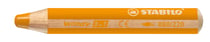 Crayon multi-talents pointe extra-large - STABILO - Orange - Woody 3 in 1