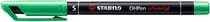 Marqueur STABILO OHPen permanent - 0,4 mm-  vert