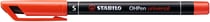 Marqueur STABILO OHPen permanent - 0,4 mm- rouge