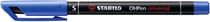 Marqueur STABILO OHPen permanent - 0,4 mm-  bleu
