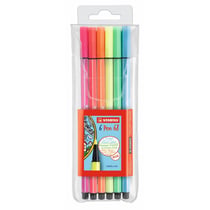 Lot 6 feutres Pen 68 - néon