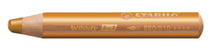 Crayon multi-talents pointe extra-large - STABILO - Or - Woody 3 in 1