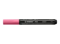Marqueur pointe moyenne - STABILO - Rose - FREE acrylic T300