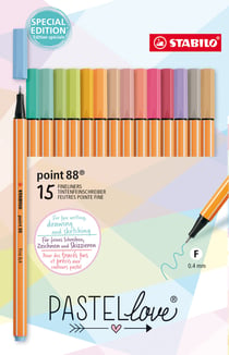STABILO point 88 stylo-feutre pointe fine (0,4 mm) - Zebrui de 20 stylo- feutres - Coloris assortis