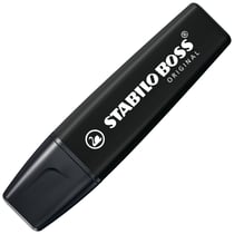Surligneur pointe large - STABILO - Noir - BOSS ORIGINAL