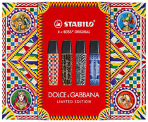 Coffret 4 surligneurs Stabilo - Boss Original x Dolce&Gabbana - Edition limitée - Pointe biseautée