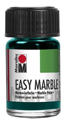 Peinture pour marbrure Marabu Easy Marble - Bleu turquoise 098 - 15 ml