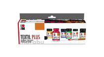 Marabu Textil plus, Kit débutant - peinture pour textile clair et foncé 6 x 15 ml
