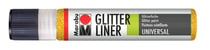 Liner Glitter - peinture pailletée - 25ml - jaune