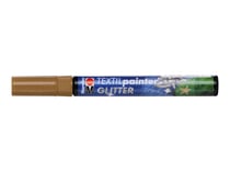 Marqueur textile - Marabu Textil painter Glitter 3mm - brun scintillant
