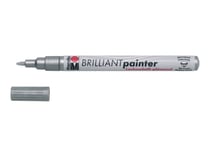 Marabu Brilliant Painter 082 - Marqueur - argent - encre à solvant - 1-2 mm
