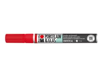 Feutre pour porcelaine & verre - 1-2mm - cerise