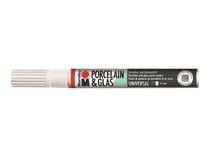Feutre pour porcelaine & verre - 2-4mm - blanc