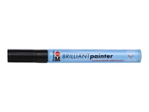 Marabu Brilliant Painter 073 - Marqueur - noir - encre à solvant - 2-4 mm