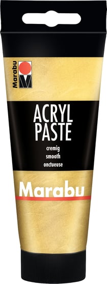 Tube 100 ml de pâte acrylique Marabu - Or n°084