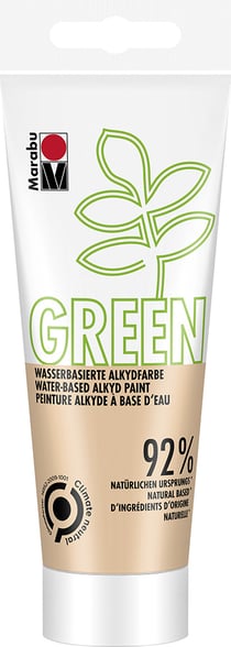 Marabu Green - Peinture - alkyde à base d‘eau - abricot - mat - 100 ml